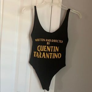 Black Tarantino bodysuit